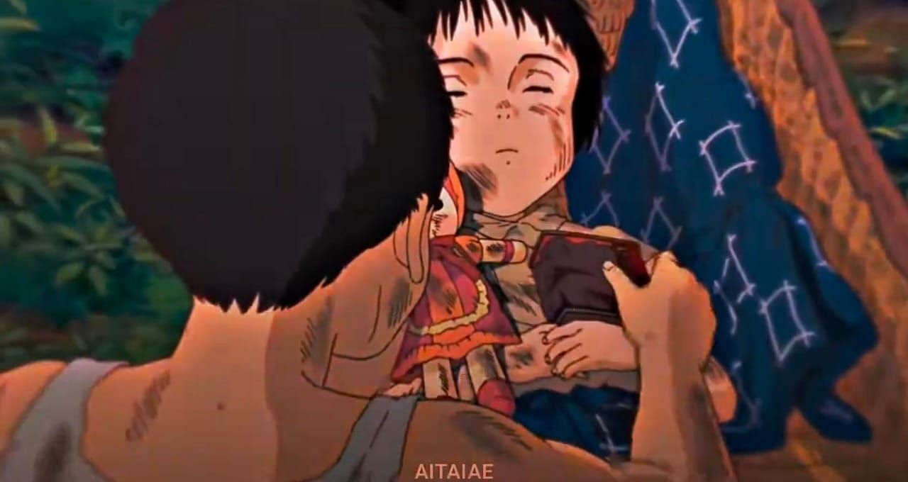 Setsuko's Death (one of the most brutal anime scenes that shocked the audience) (Image via Studio Ghibli)